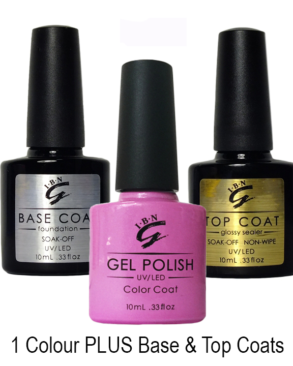 Any Shellac Gel Polish of Your Choice with Base Coat & Top Coat – Ice ...
